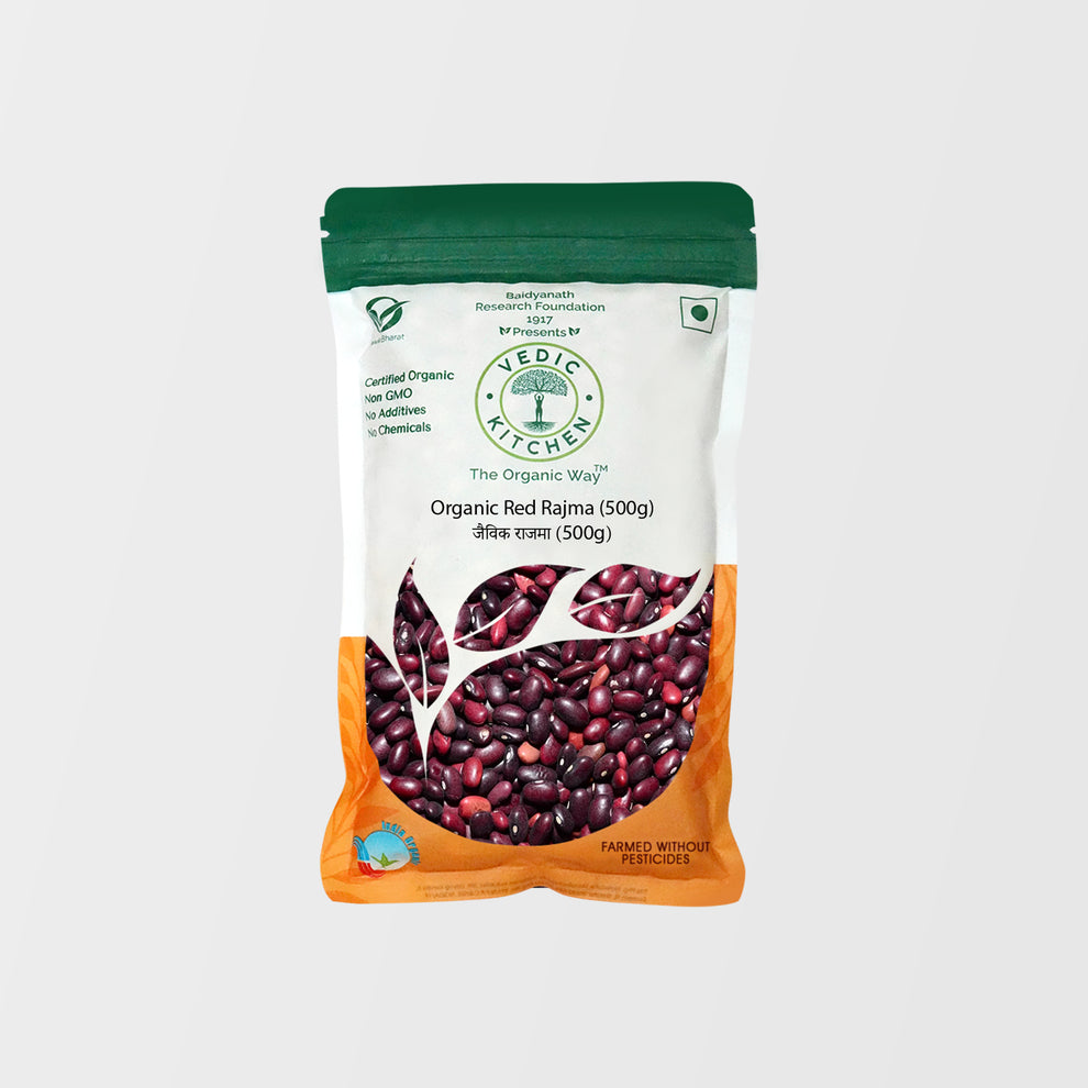 Organic Red Kidney Beans (Rajma) 500g - Nutrient-Rich for Hearty Dishes