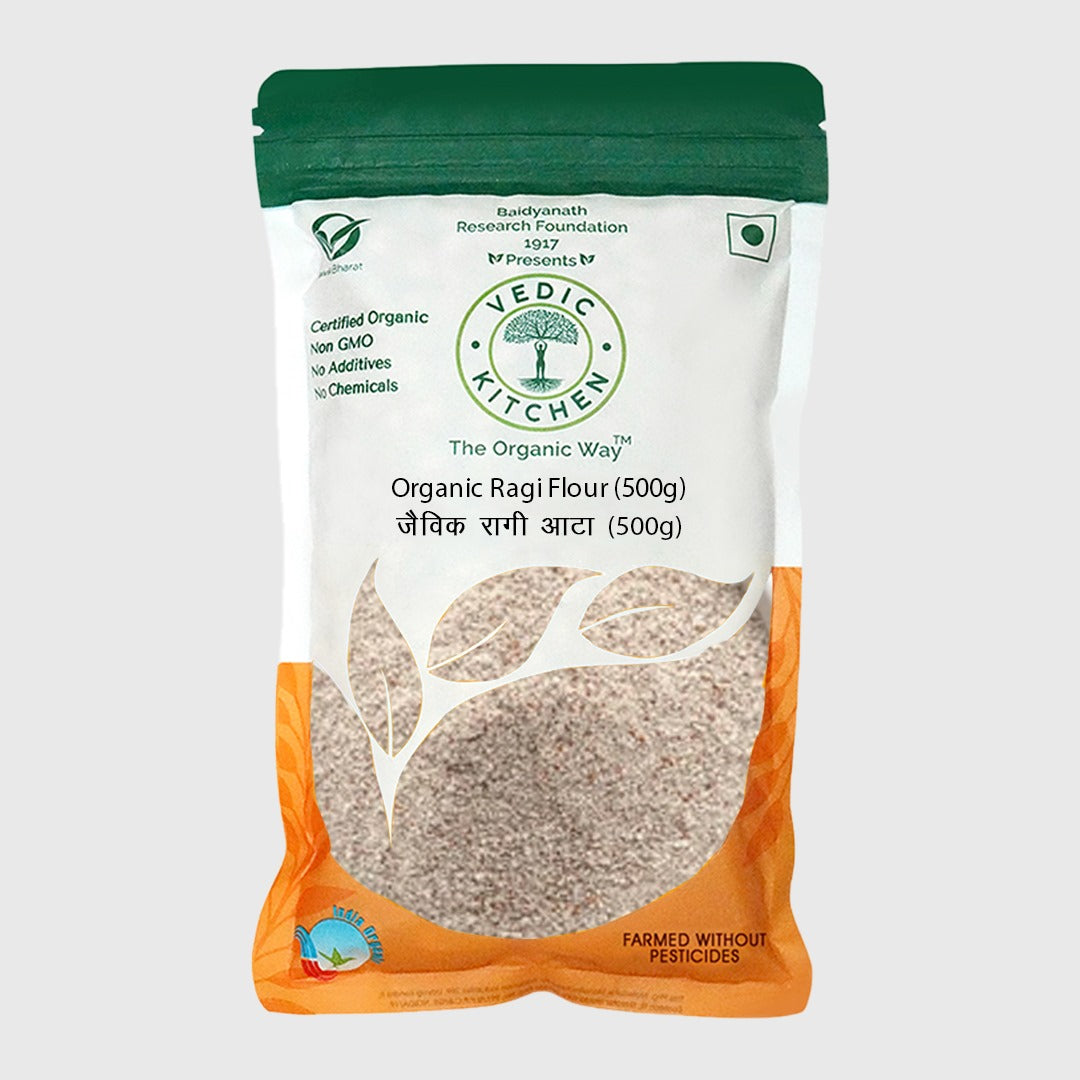 Organic Ragi Organic Ragi Flour (500g) - Gluten-Free Superfood for Health & Flavor